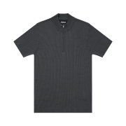 PHOS333 M Slim Fit Half Zip Knit Charcoal