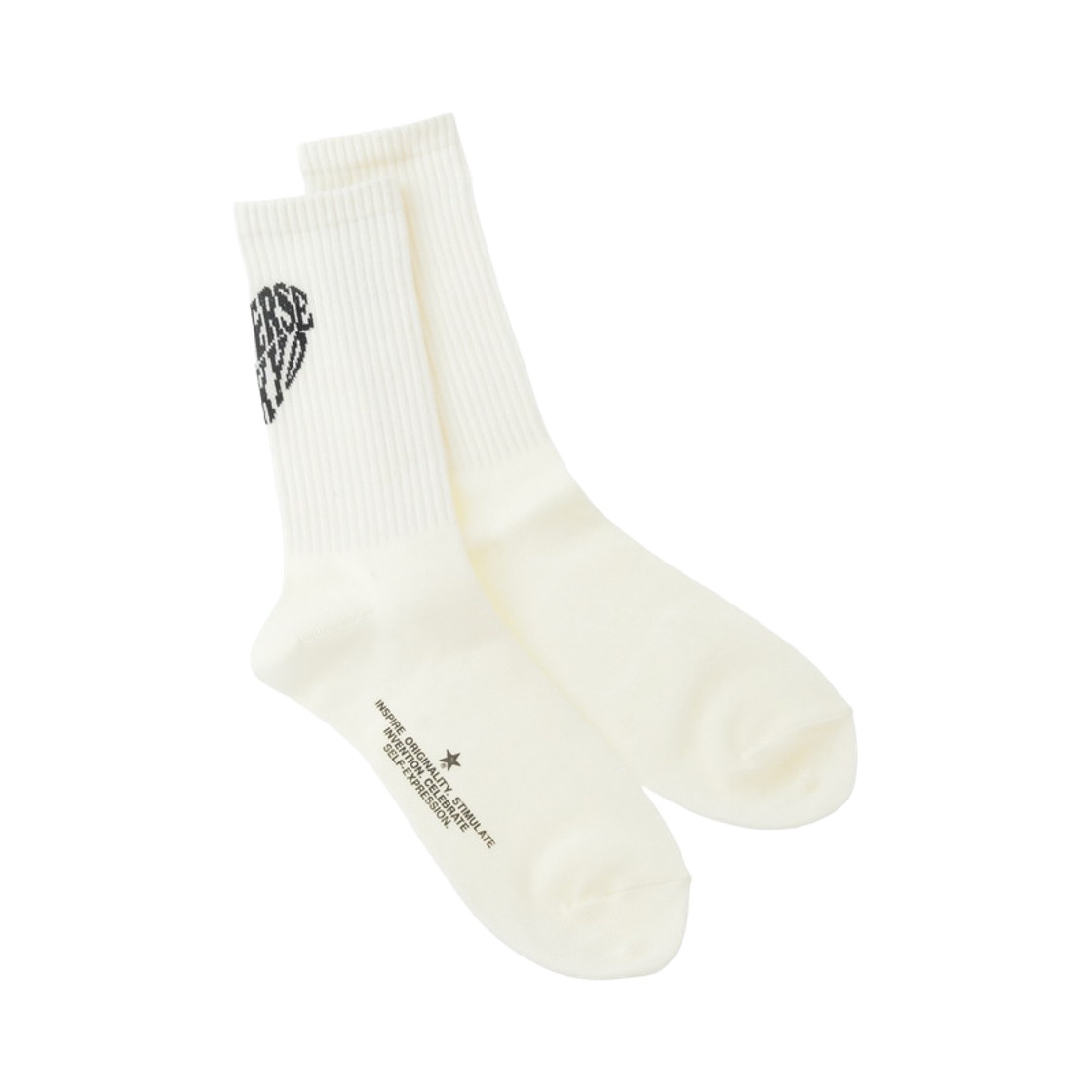 A2866PSC101 Converse Tokyo Heart Logo Socks White