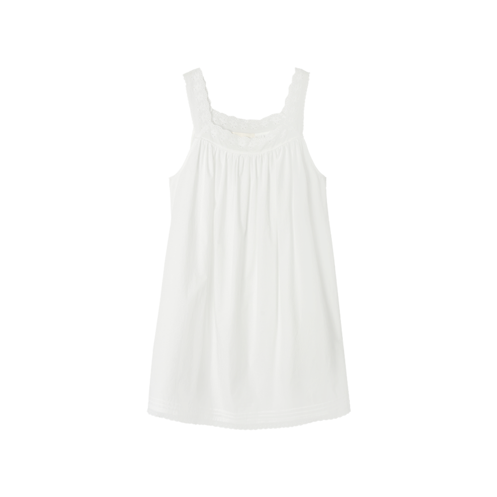 지비에이치 어패럴 코튼 레이스 드레스 / 화이트(GBH APPAREL Cotton Lace Dress / White)