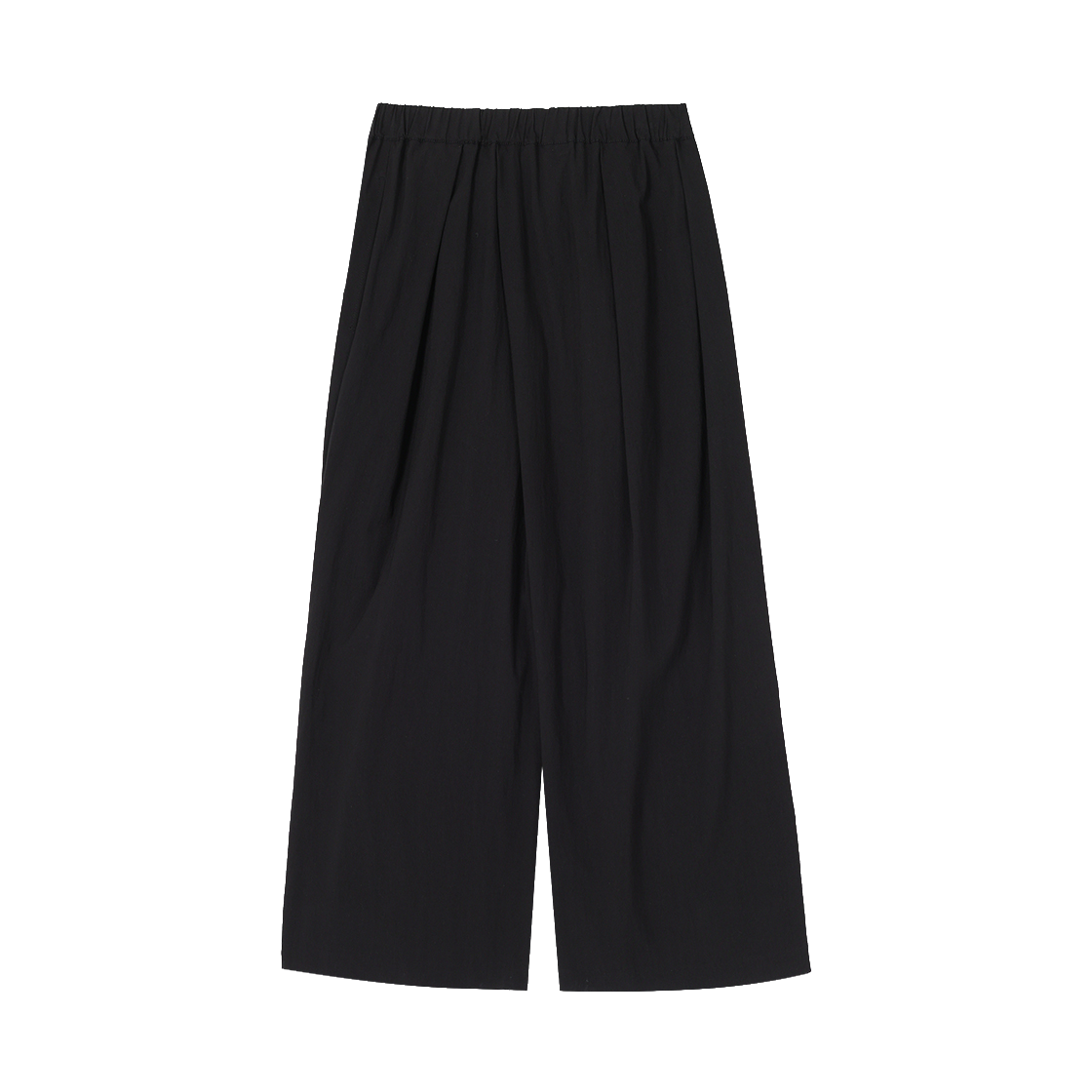 (W) 송지오 어시메트릭 플리츠 팬츠 블랙((W) SONGZIO Asymmetric Pleats Pants Black) - 2