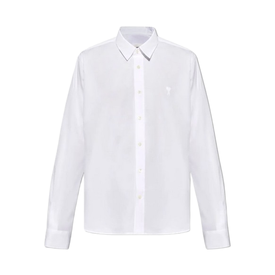 USH161-CO0063-100 AMI de Coeur Classic Shirt White