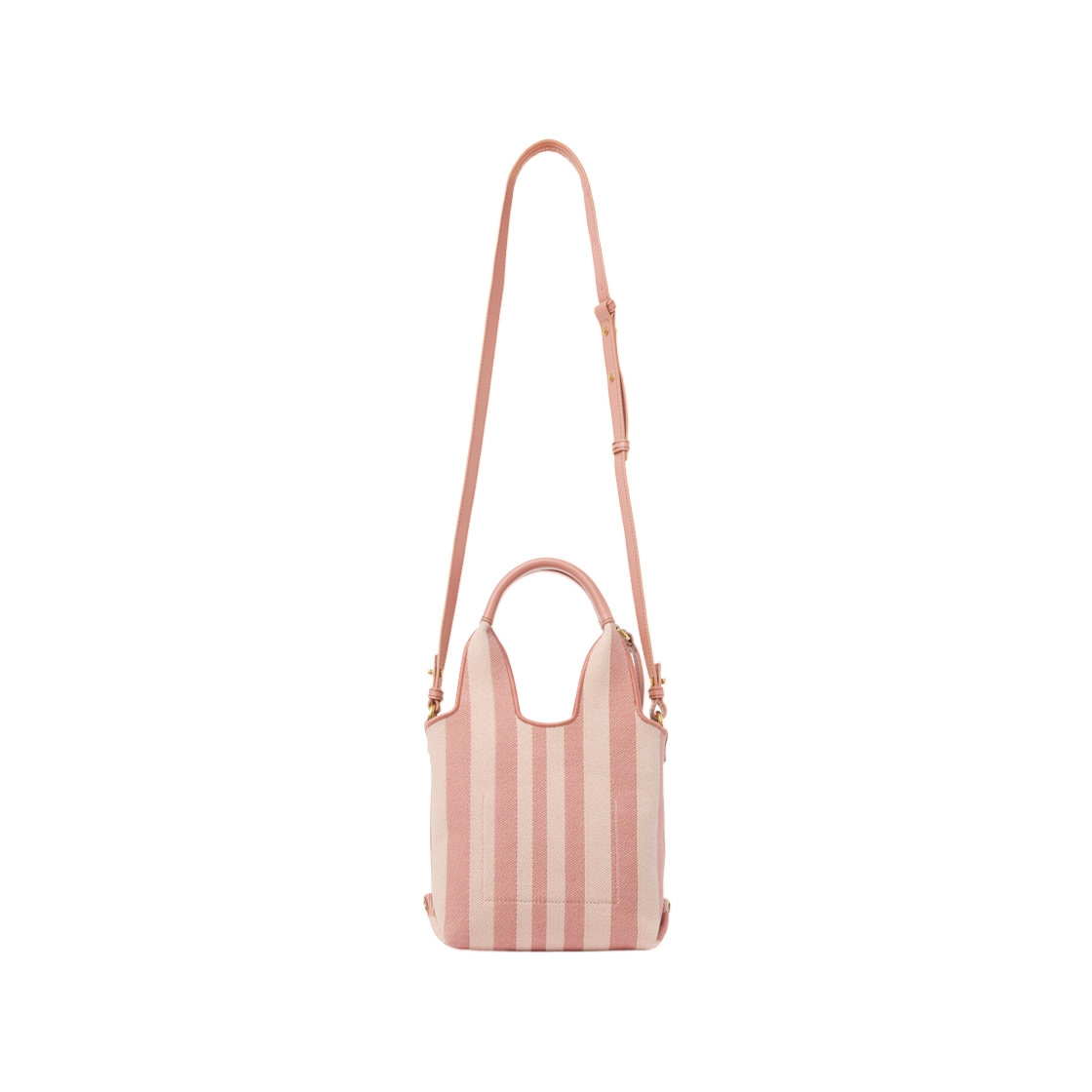끌로에 미니 끌로에 스트라이피 토트백 자카드 누가(Chloe Mini Chloe Stripy Tote Bag in Jacquard Nougat) - 2