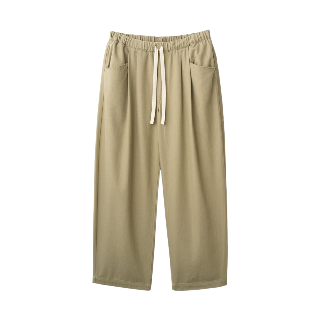 DT-E0274-SNA (W) Danton Lightweight Twill 2 Tuck Easy Pants Beige