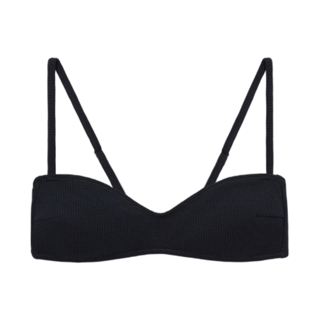 (W) 글로니 G 와플 비키니 탑 네이비((W) Glowny G Waffle Bikini Top Navy) - 1