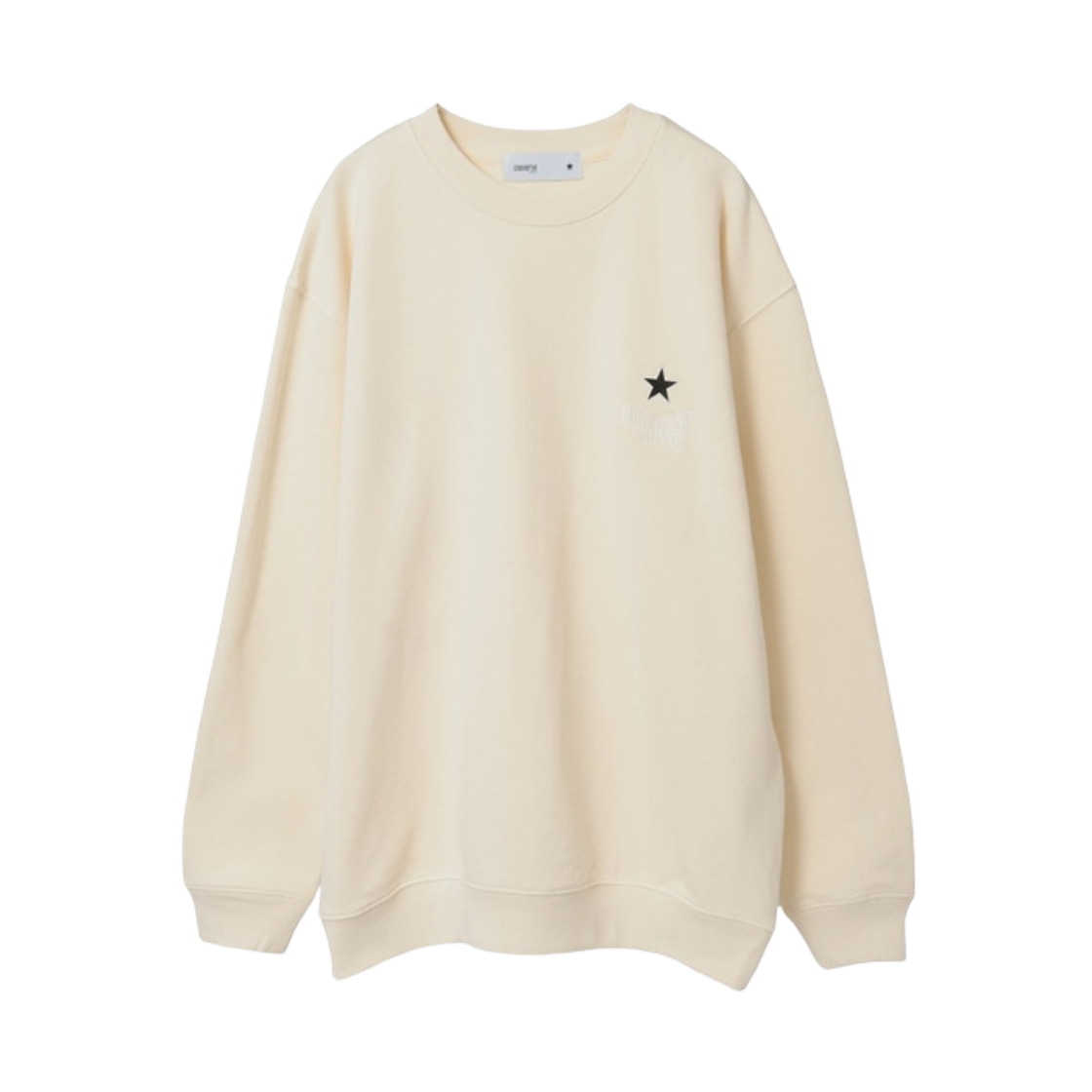 A2861UTS162 Converse Tokyo One Point Star Embroidered Sweat White