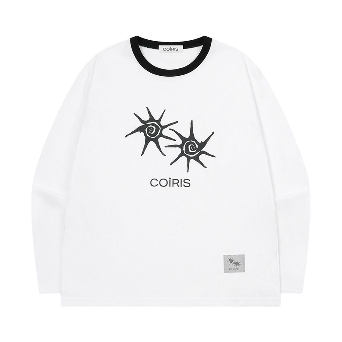 C-P00000BC Coiris Soluna R-Neck Long Sleeve T Unisex Black-White