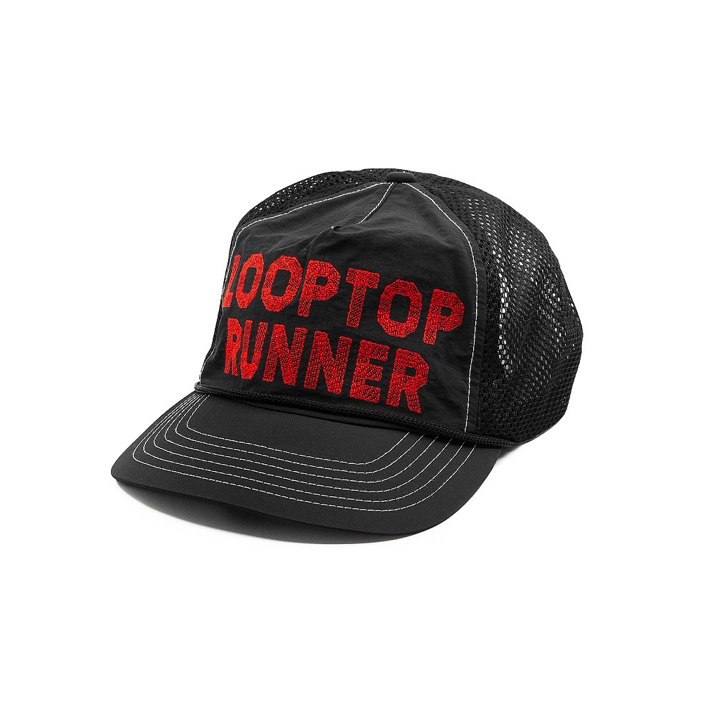 알엔알엔 루프탑 러너 트러커 캡 블랙(rnrn Looptop Runner Mesh Cap Black)