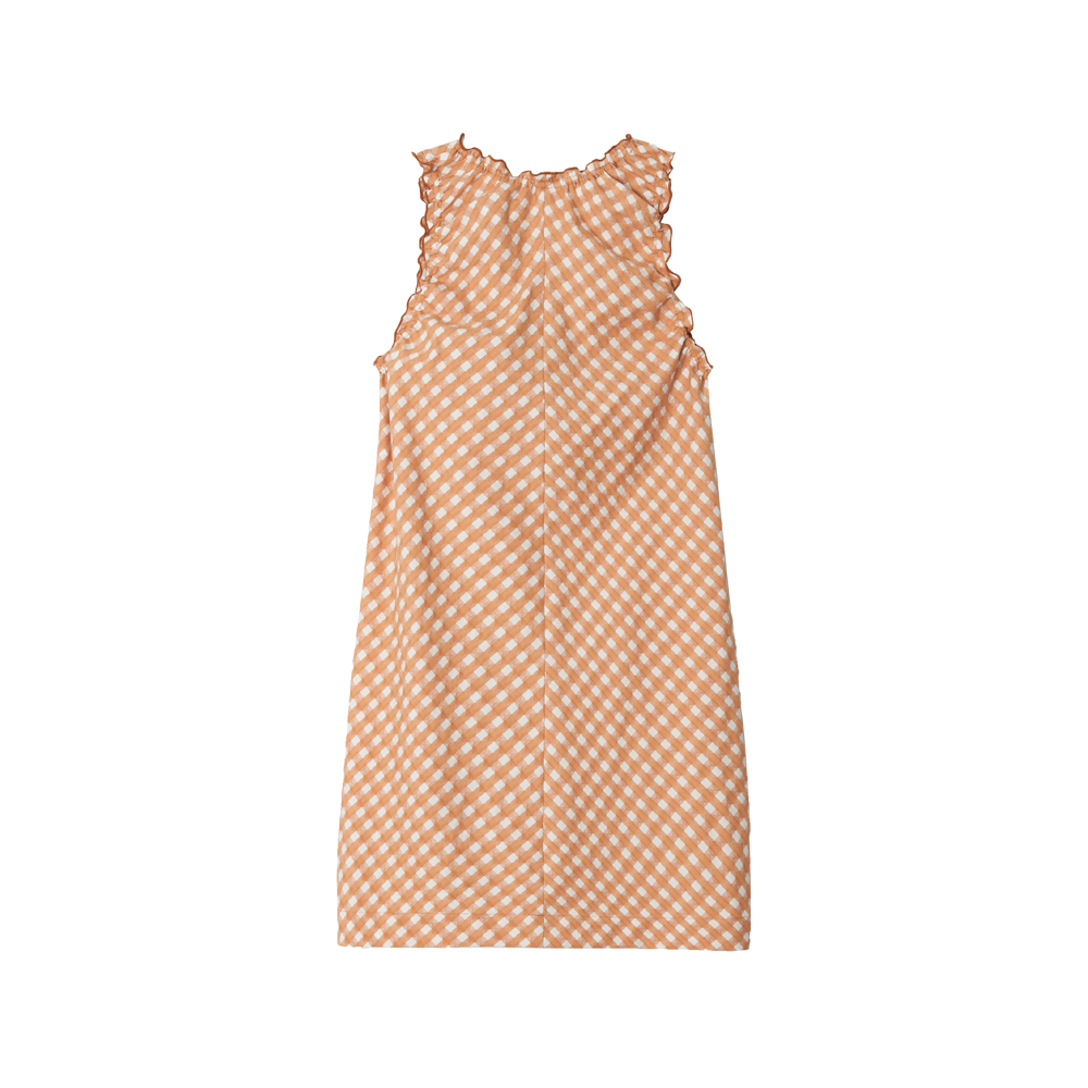 지비에이치 어패럴 오렌지 셔링 드레스 / 오렌지(GBH APPAREL Orange Shirring Dress / Orange) - 2