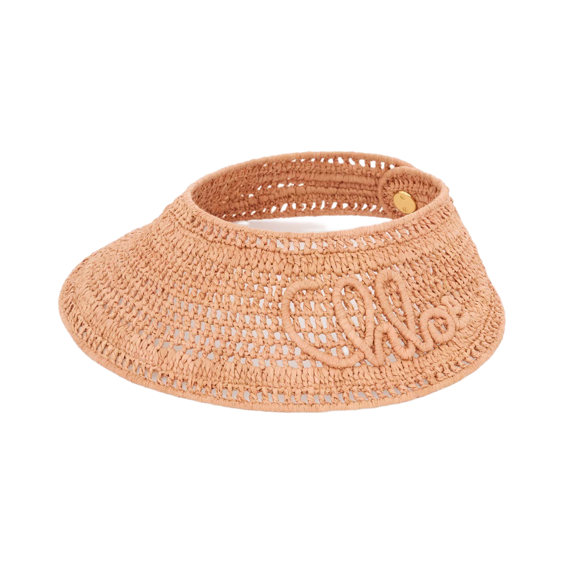 CH26AHV01NRF24M (W) Chloe The Chloe Raffia Visor Summery Beige