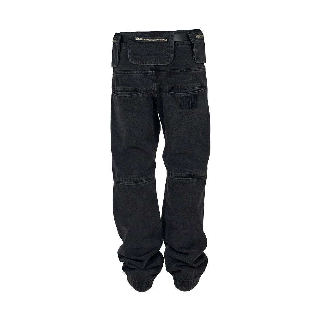 플라스틱 프로덕트 MPa 백 팬츠 블랙(Plastic Product MPa Bag Pants Black) - 2