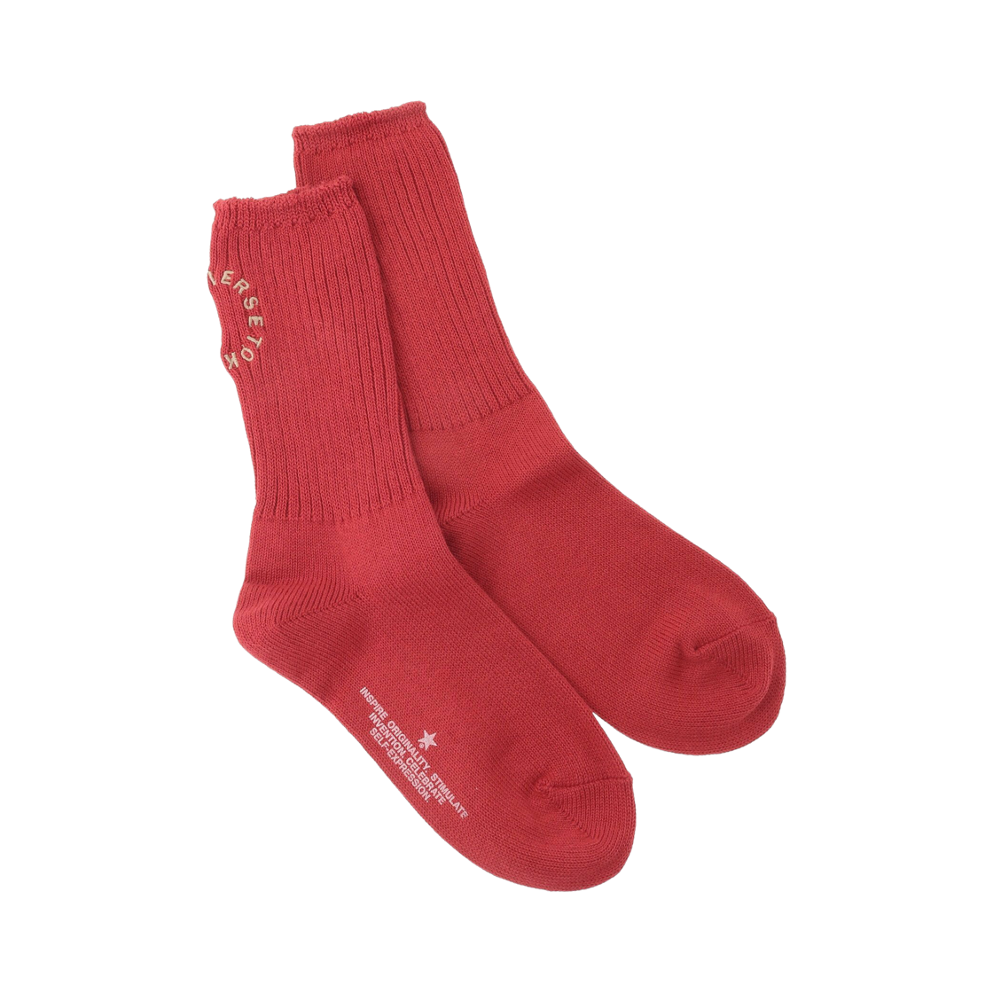 컨버스 도쿄 서클 로고 립 삭스 레드(Converse Tokyo Circle Logo Rib Socks Red) - 1