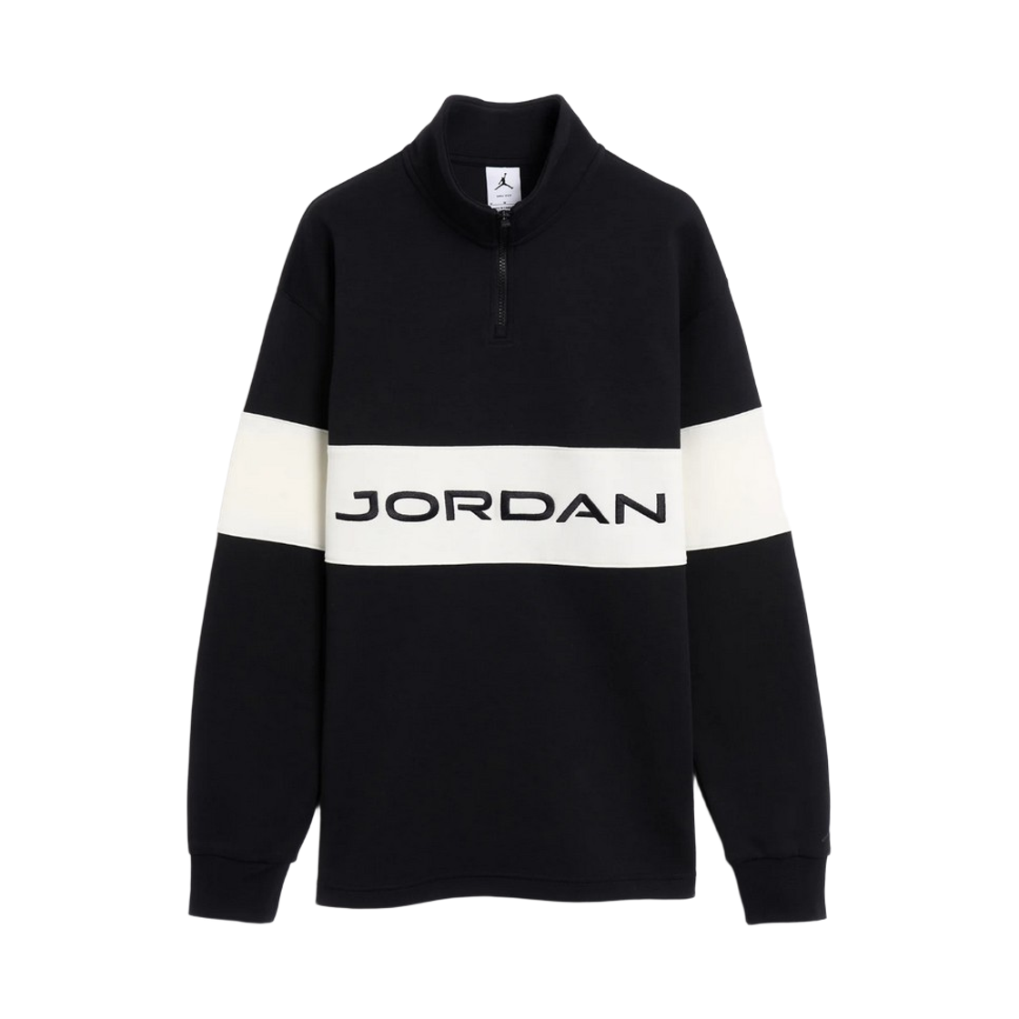 HF9919-010 Jordan Sport Dri-Fit Quarter Zip Golf Top Black Sail (HF9919-010)