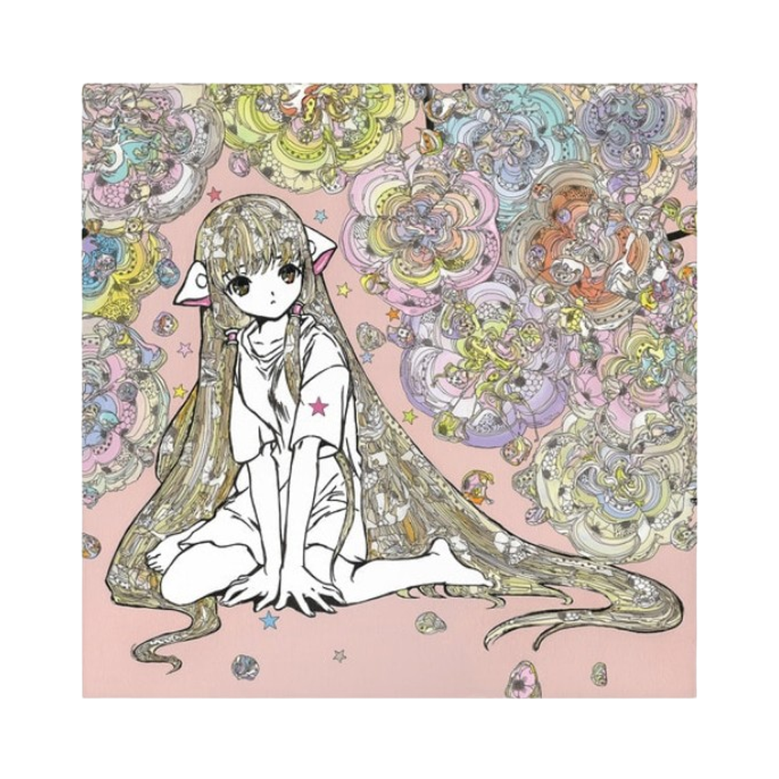 컨버스 도쿄 x 클램프 x 오쿠다 유타 그래픽 포스터 쵸비츠 B(Converse Tokyo x Clamp x Yuta Okuda Graphic Poster Chobits B)