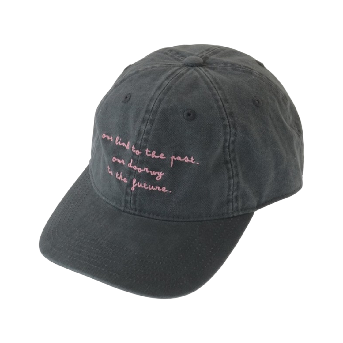 A2868PHT011 Converse Tokyo One Wash Embroidered Cap Charcoal Gray