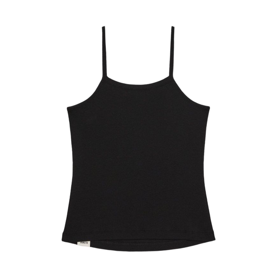 (W) 글로니 G 파인 립 캐미솔 블랙((W) Glowny G Fine Rib Camisole Black) - 2