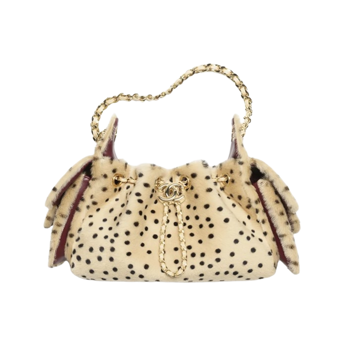 AS5631-B24745-UB200 Chanel 25 Mini Handbag Lambskin & Gold Light Beige Black