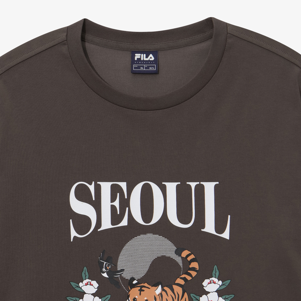 [6% 적립] 휠라 서울 익스클루시브 반팔티 브라운([6% 적립] FILA Seoul Exclusive T-Shirt Brown) - 5