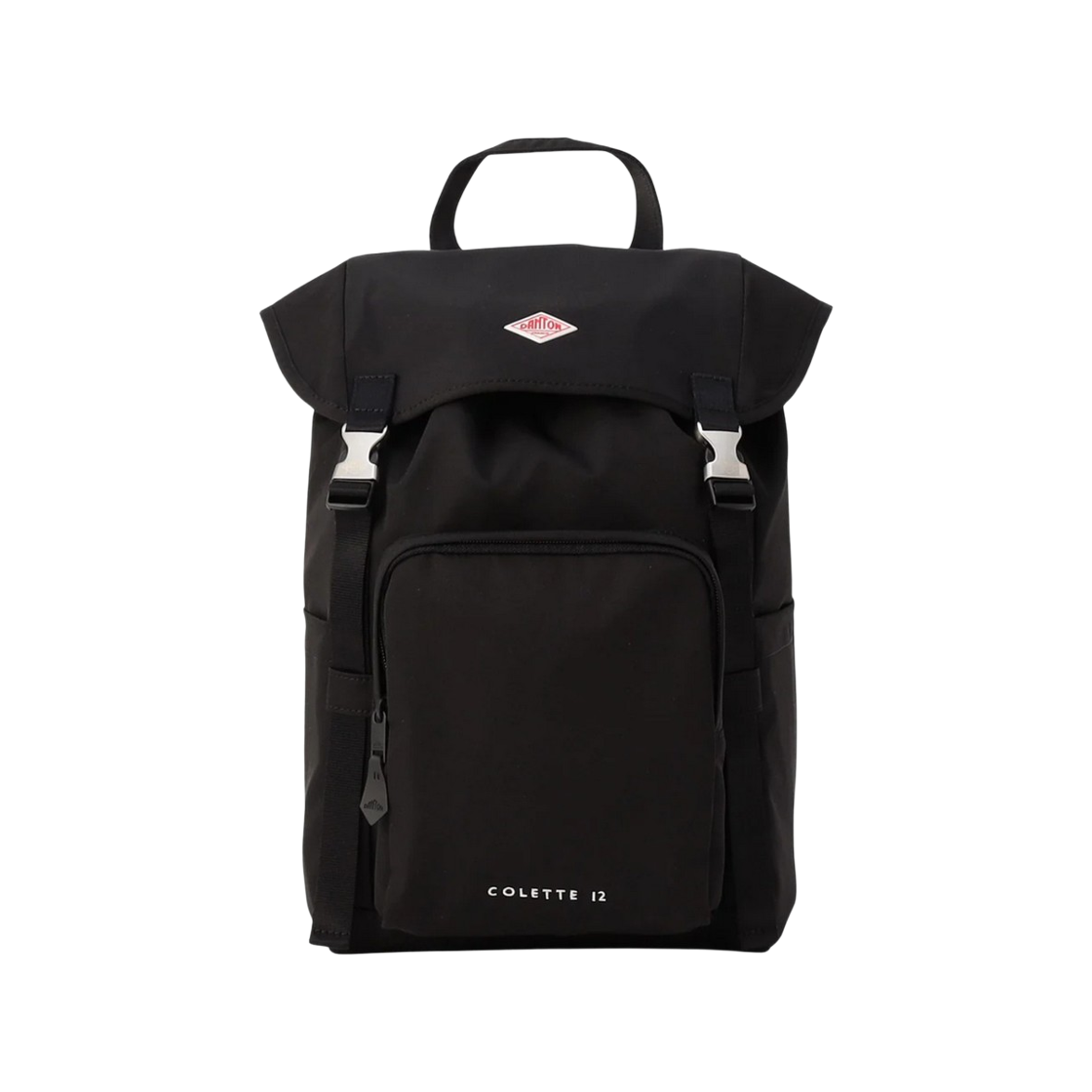 단톤 콜레트 12 폴리에스터 트윌 플랩 탑 럭색 블랙(Danton Colette 12 Polyester Twill Flap Top Rucksack Black) - 1