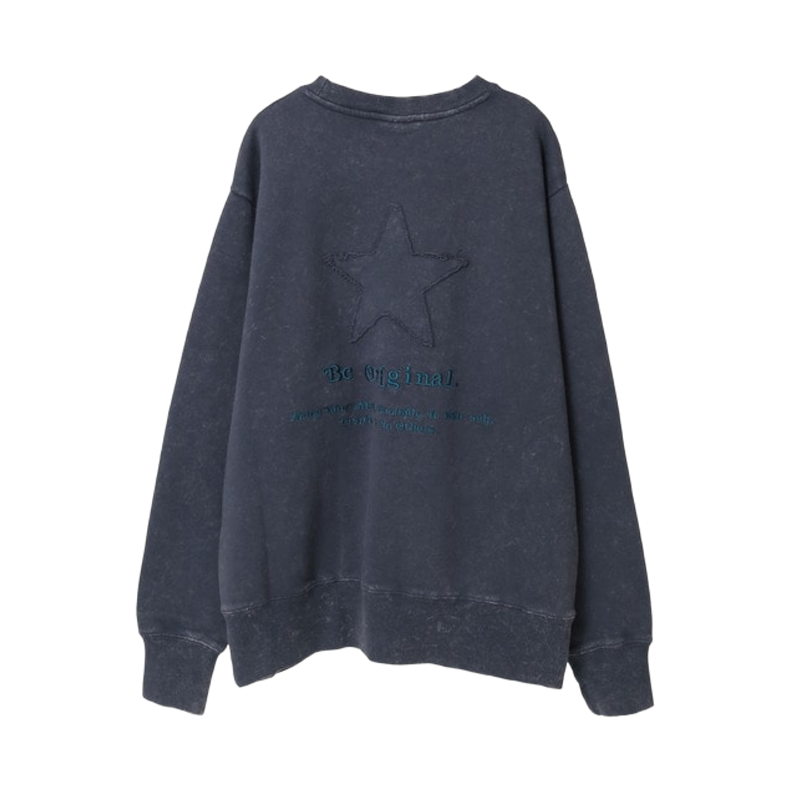 A2861UTS161 Converse Tokyo Star Patch Lettering Sweat Blue