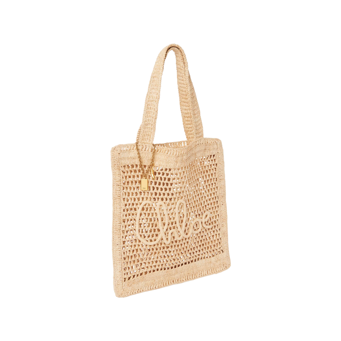 끌로에 썸머 바나나 토트백 라피아 핫 샌드(Chloe Summer Banana Tote Bag in Raffia Hot Sand) - 2