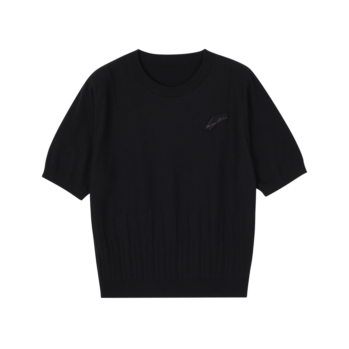 WH3KT703BK (W) SONGZIO COLLECTION Underdart Crewneck Knit Black