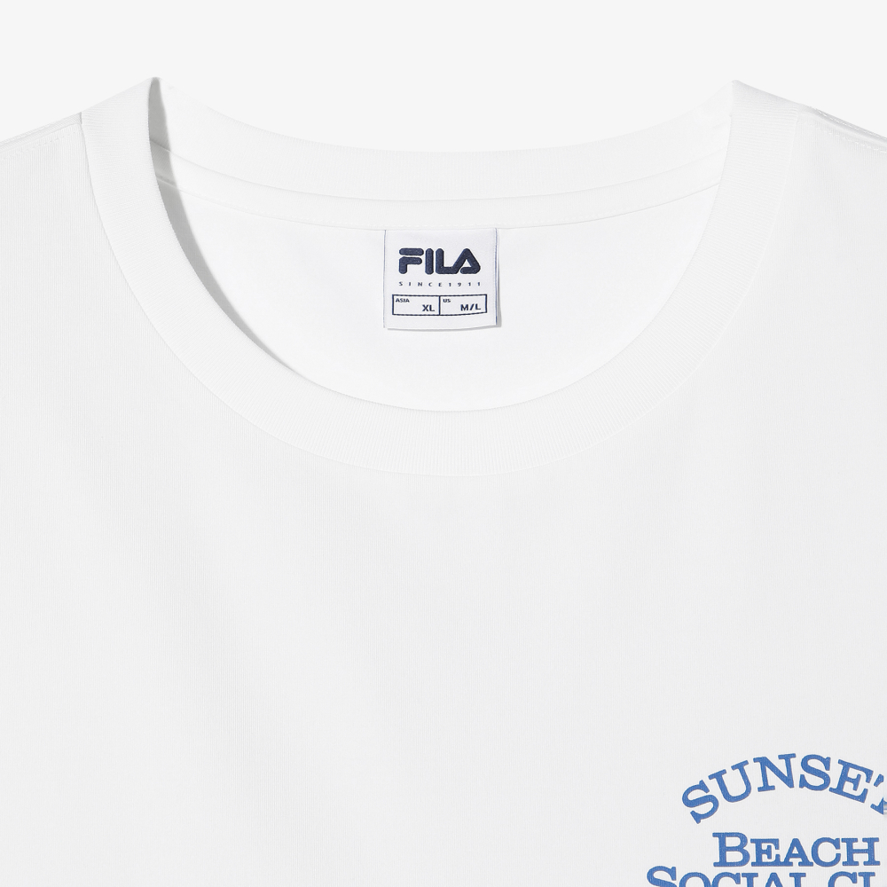 [6% 적립] 휠라 Coldwave+ 그래픽 슬리브리스 화이트([6% 적립] FILA Coldwave+ Graphic Sleeveless White) - 4