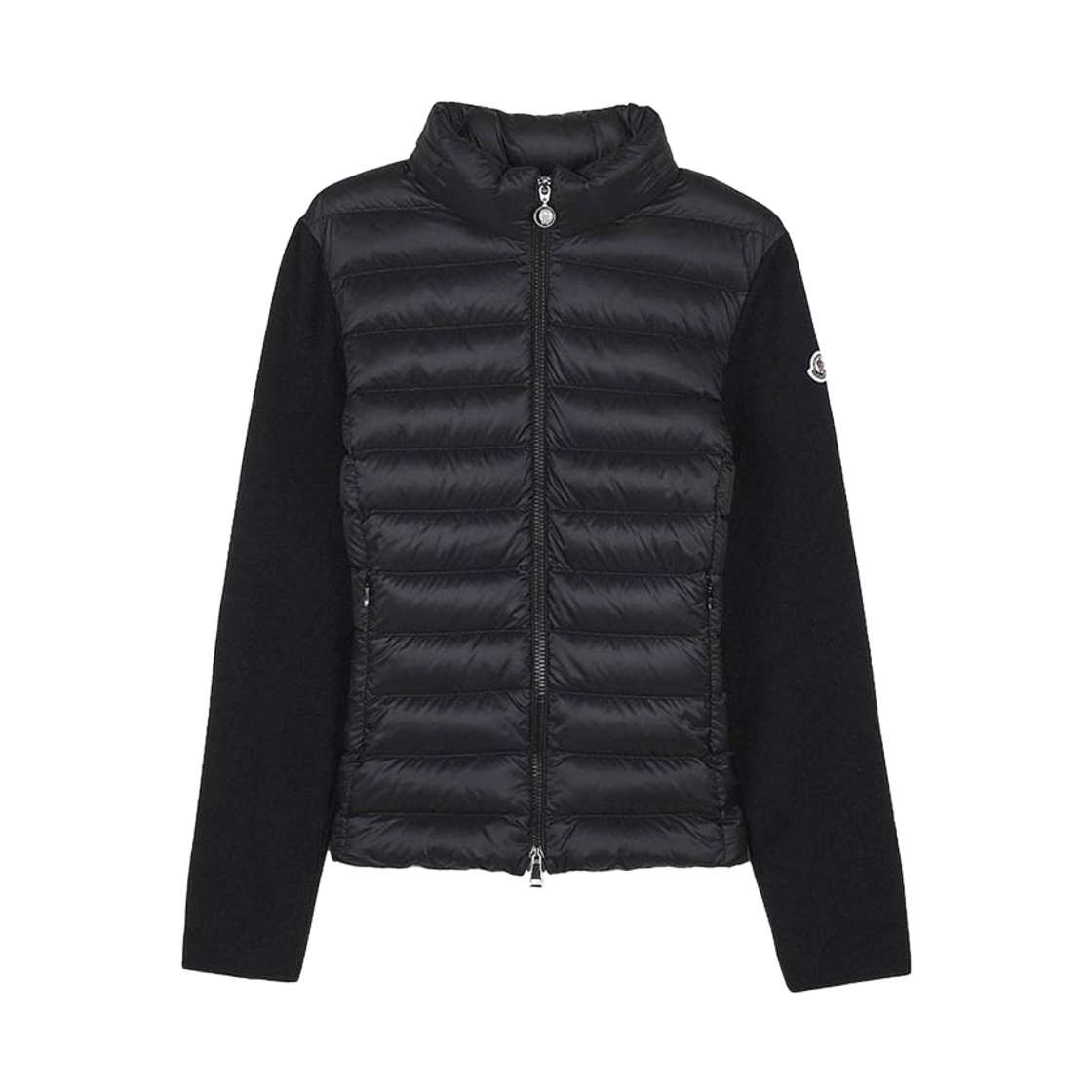 L1-093-9B00030-M1122-999 (W) Moncler Padded Wool Zip Cardigan Black - 26SS