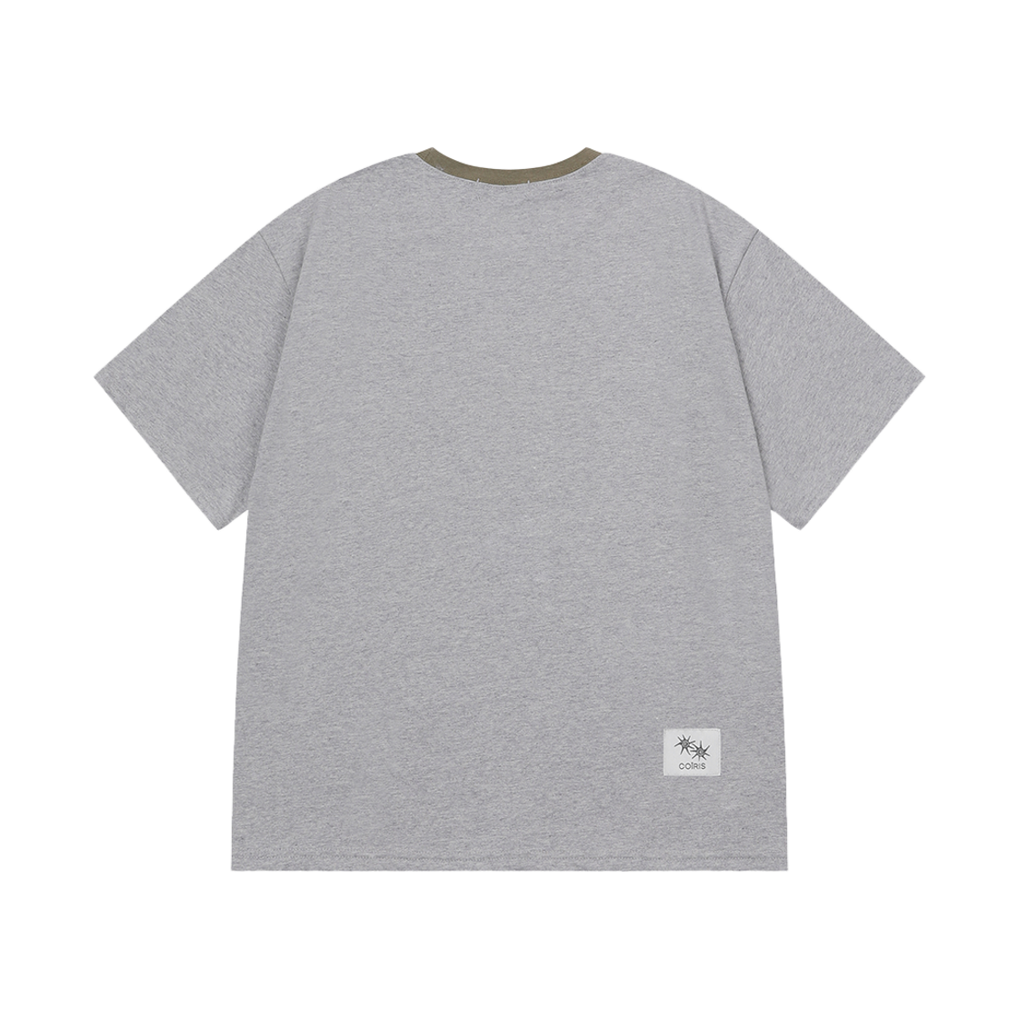코이리스 솔루나 배색 반팔 티 남녀공용 그레이(Coiris Soluna Half T Unisex Gray) - 4