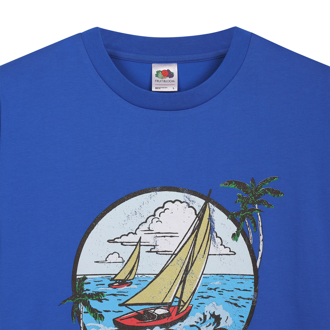 프룻오브더룸 플로리다 썸머 반팔티셔츠 블루(fruitoftheloom Florida Summer Banpal T-shirts BLUE) - 3
