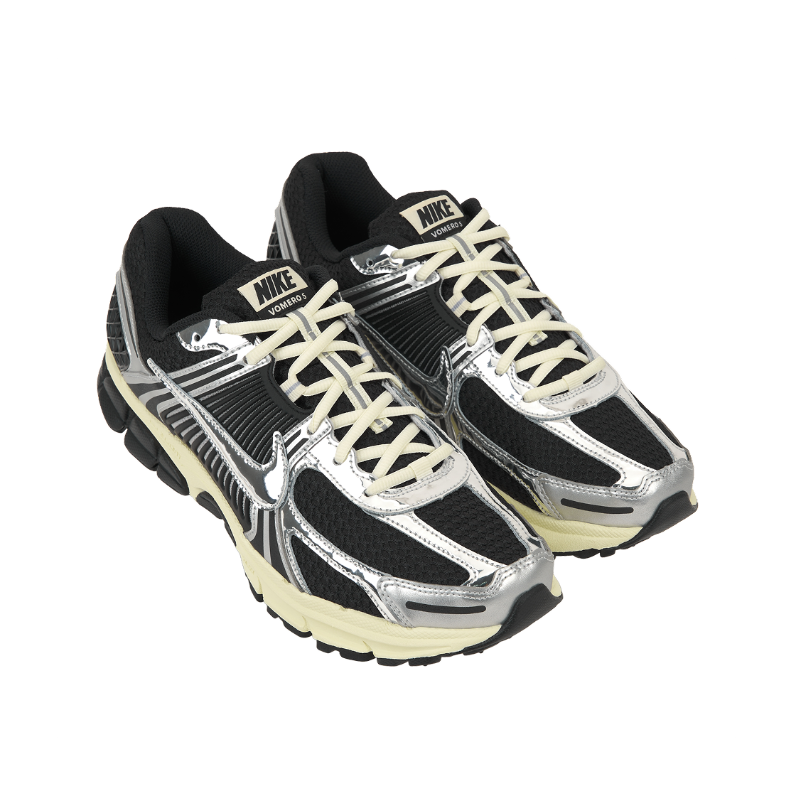 나이키 줌 보메로 5 블랙 메탈릭 실버(Nike Zoom Vomero 5 Black Metallic Silver) - 4