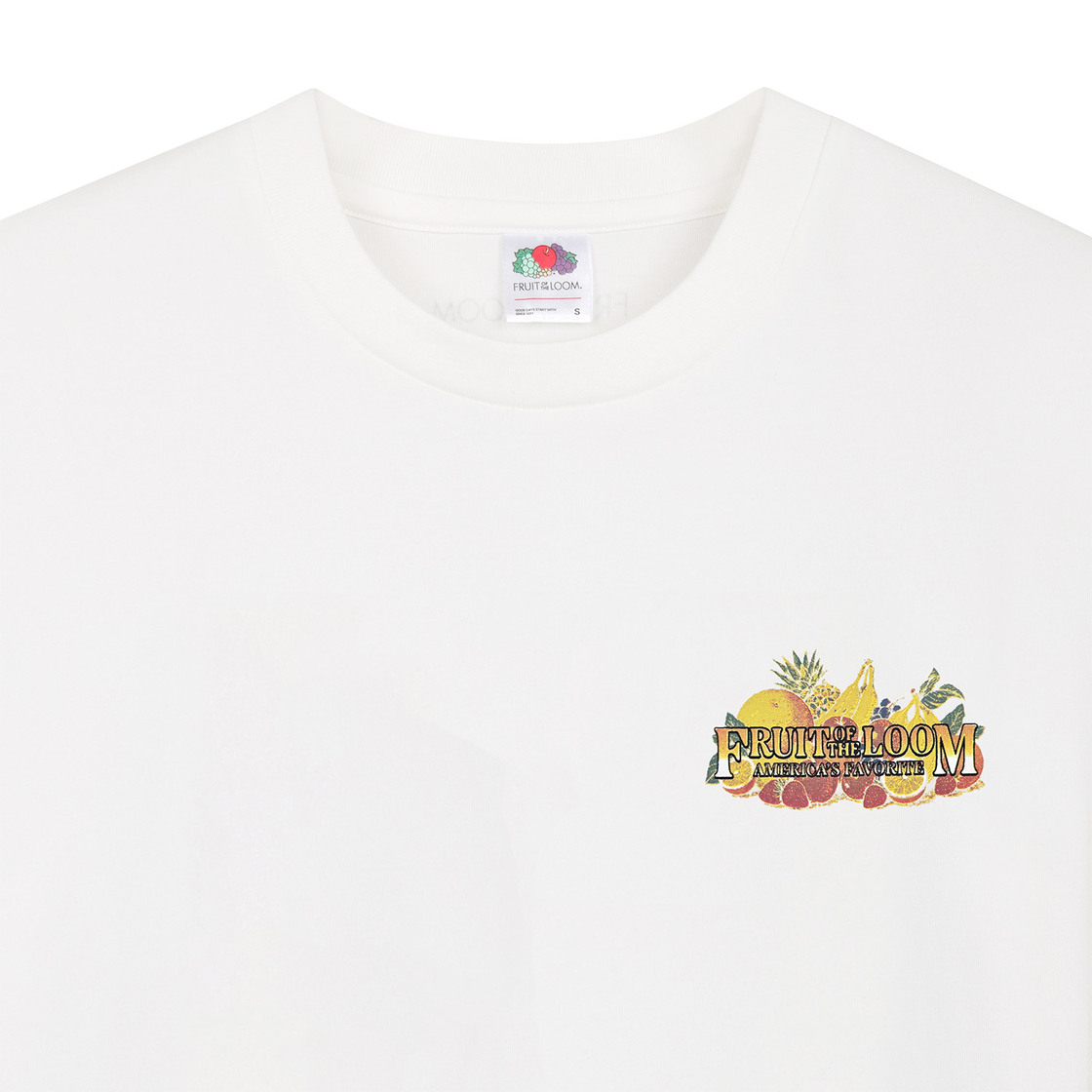 프룻오브더룸 프룻 오리지널 반팔티셔츠 화이트(fruitoftheloom Fruit Original Banpal T-shirts WHITE) - 3
