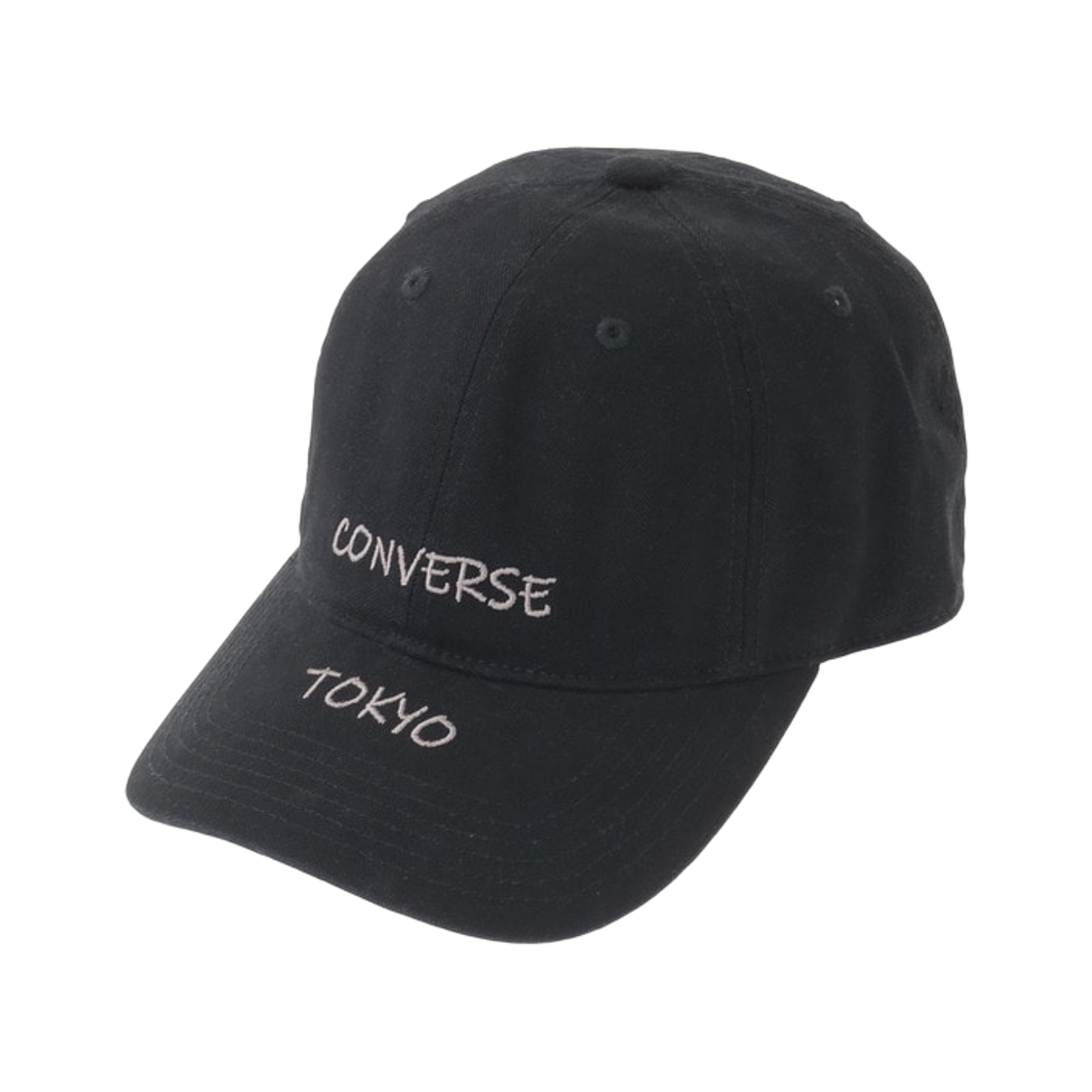 A2866PHT301 Converse Tokyo Washed Embroidered Logo Cap Black