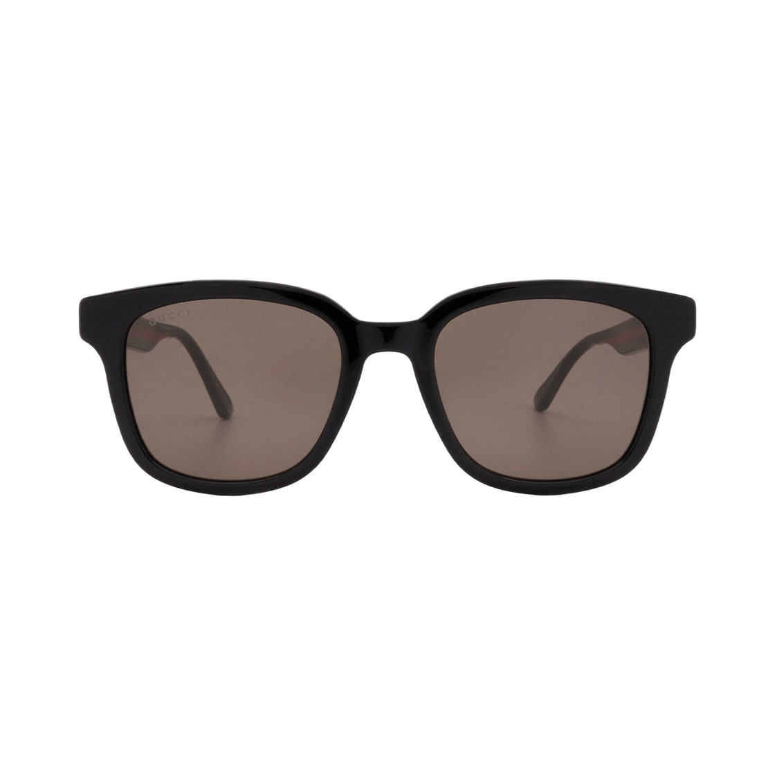 GG0847SK-001 Gucci Square Acetate Sunglasses Shiny Black Dark Grey