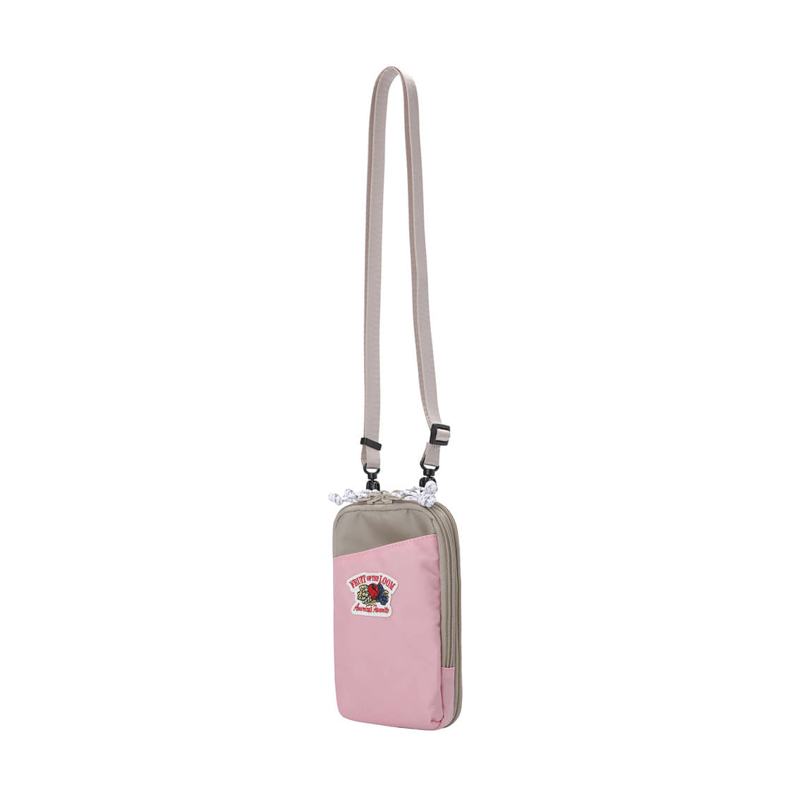 프룻오브더룸 멀티 미니 크로스백 카드지갑 겸용 핑크(fruitoftheloom Multi Mini Crossbag Card Jigap Gyeomyong PINK) - 2