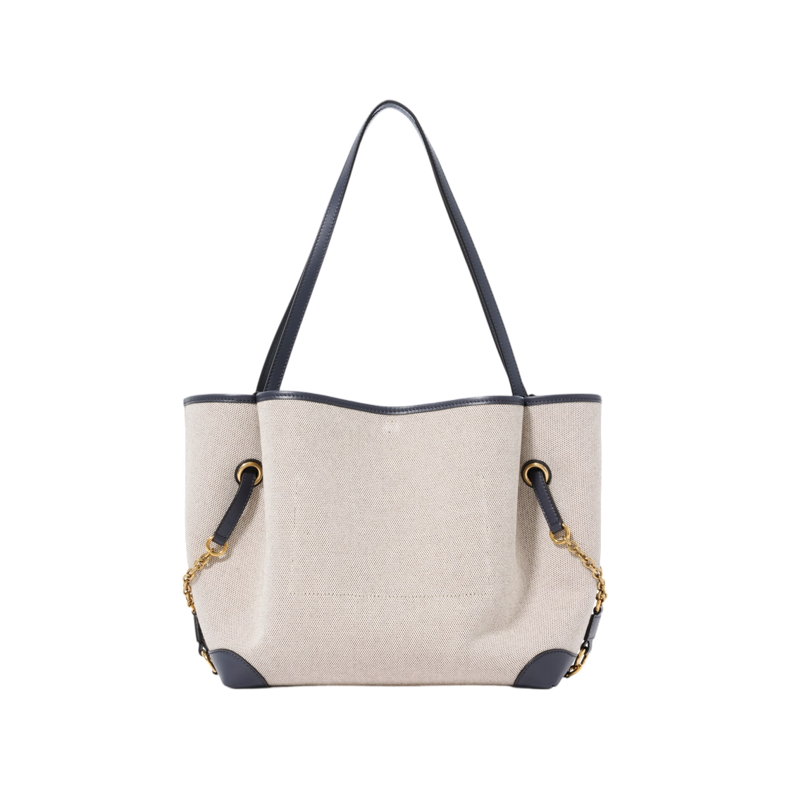 끌로에 클로버 더블 캐리 백 캔버스 블랙 네이비(Chloe Clover Double Carry Bag in Canvas Black Navy) - 3