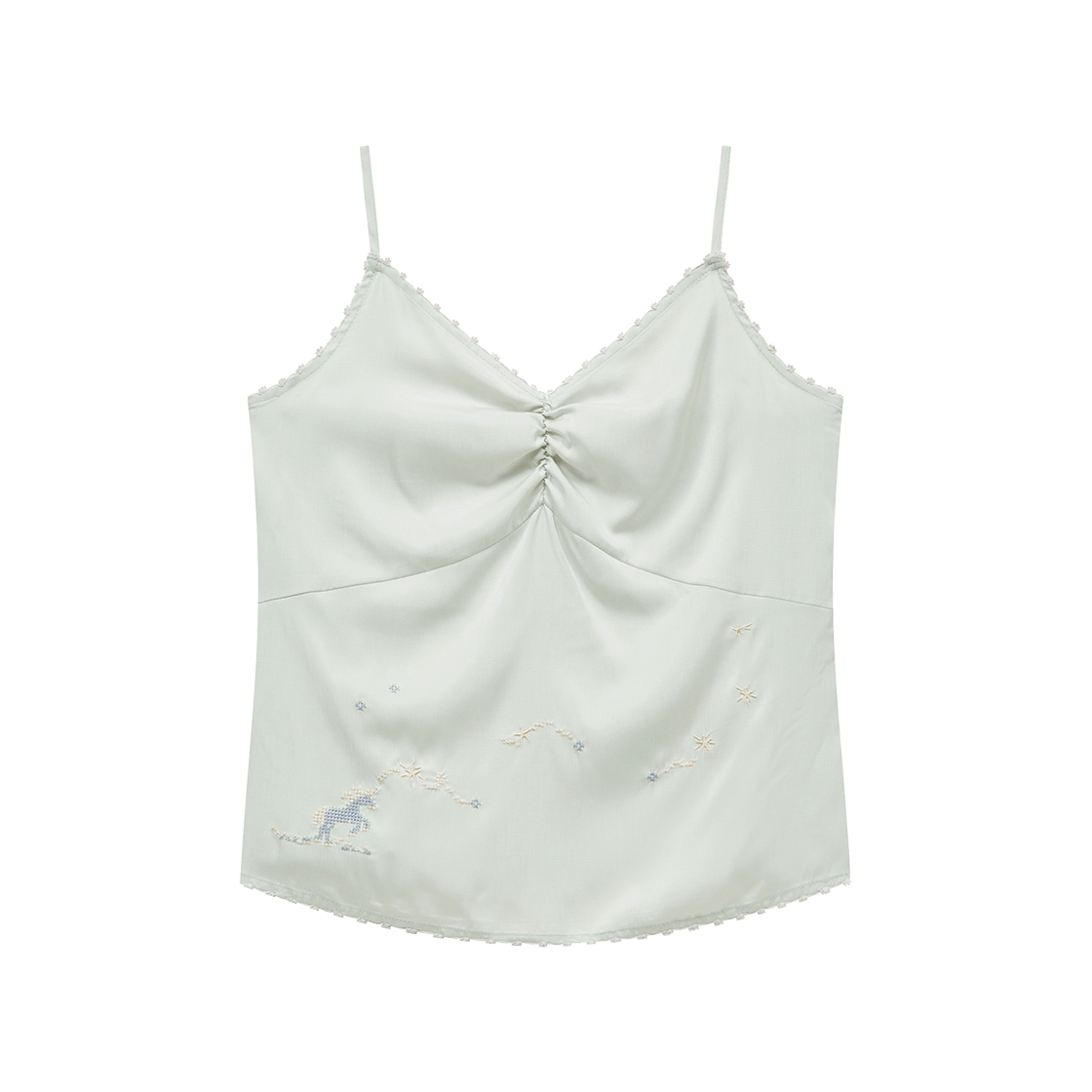 마가린핑거스 유니콘 스티치 슬리브리스 민트(Margarin Fingers Unicorn Stitch Sleeveless Mint)