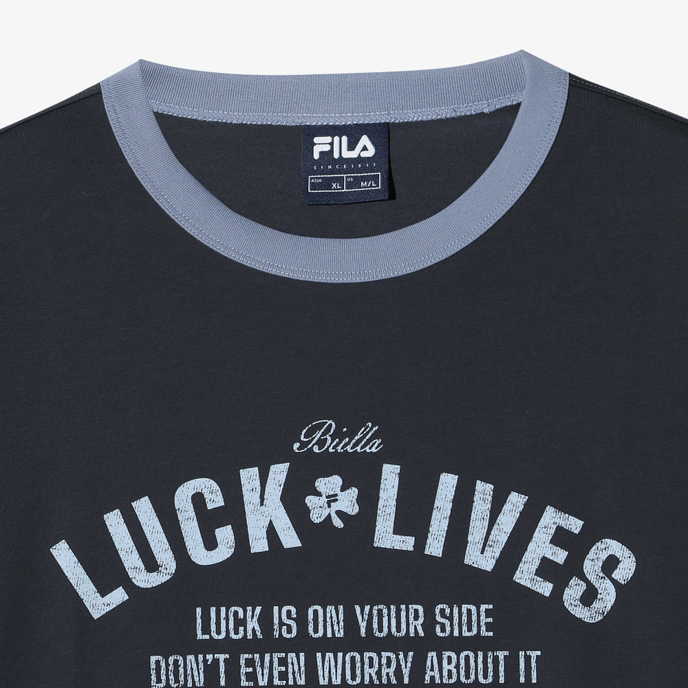 [6% 적립] 휠라 Coldwave+ 링거 그래픽 반팔티 차콜그레이([6% 적립] FILA Coldwave+ Ringer Graphic T-Shirt Charcoal Gray) - 5