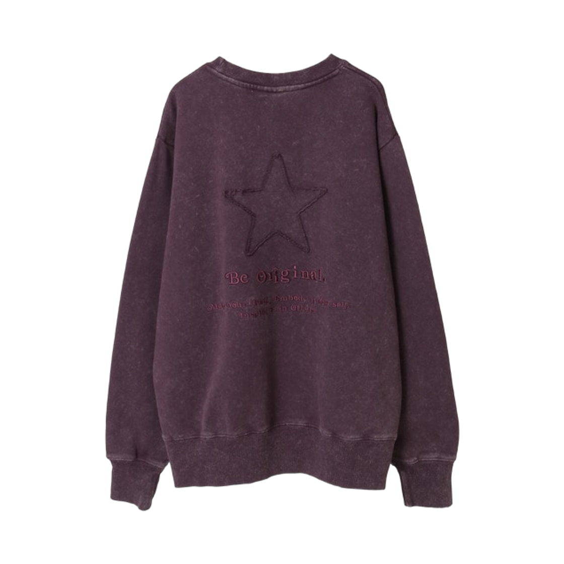 A2861UTS161 Converse Tokyo Star Patch Lettering Sweat Purple