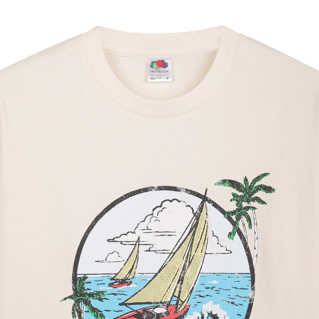 프룻오브더룸 플로리다 썸머 반팔티셔츠 옐로우 라이트(fruitoftheloom Florida Summer Banpal T-shirts YELLOW LIGHT) - 3