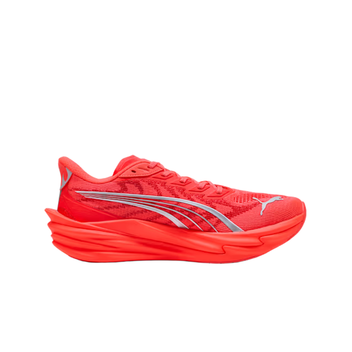 312123-19 Puma Deviate Nitro 4 Ultra Red Puma Silver