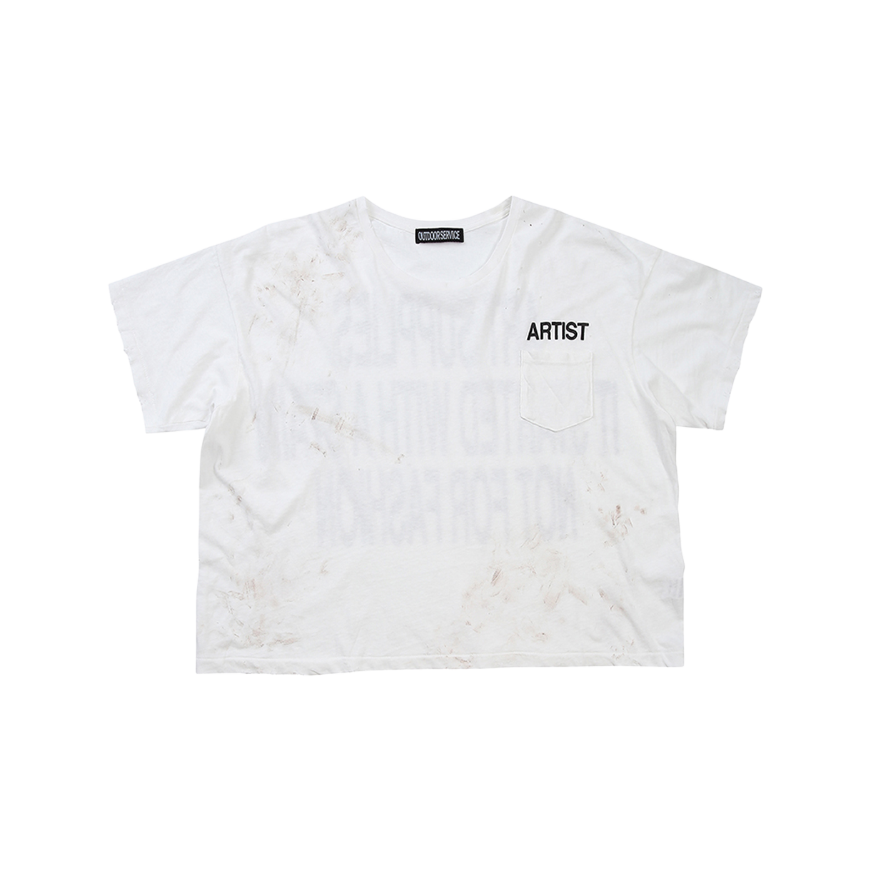 아웃도어서비스 더티 아티스트 티 - 화이트(OS Dirty Artist Tee - White)