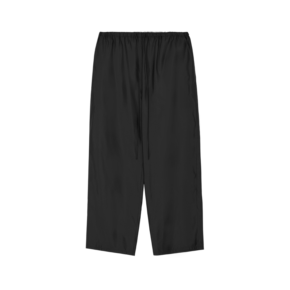 지비에이치 어패럴 새틴 드로우스트링 팬츠 / 블랙(GBH APPAREL Satin Drawstring Pants / Black)