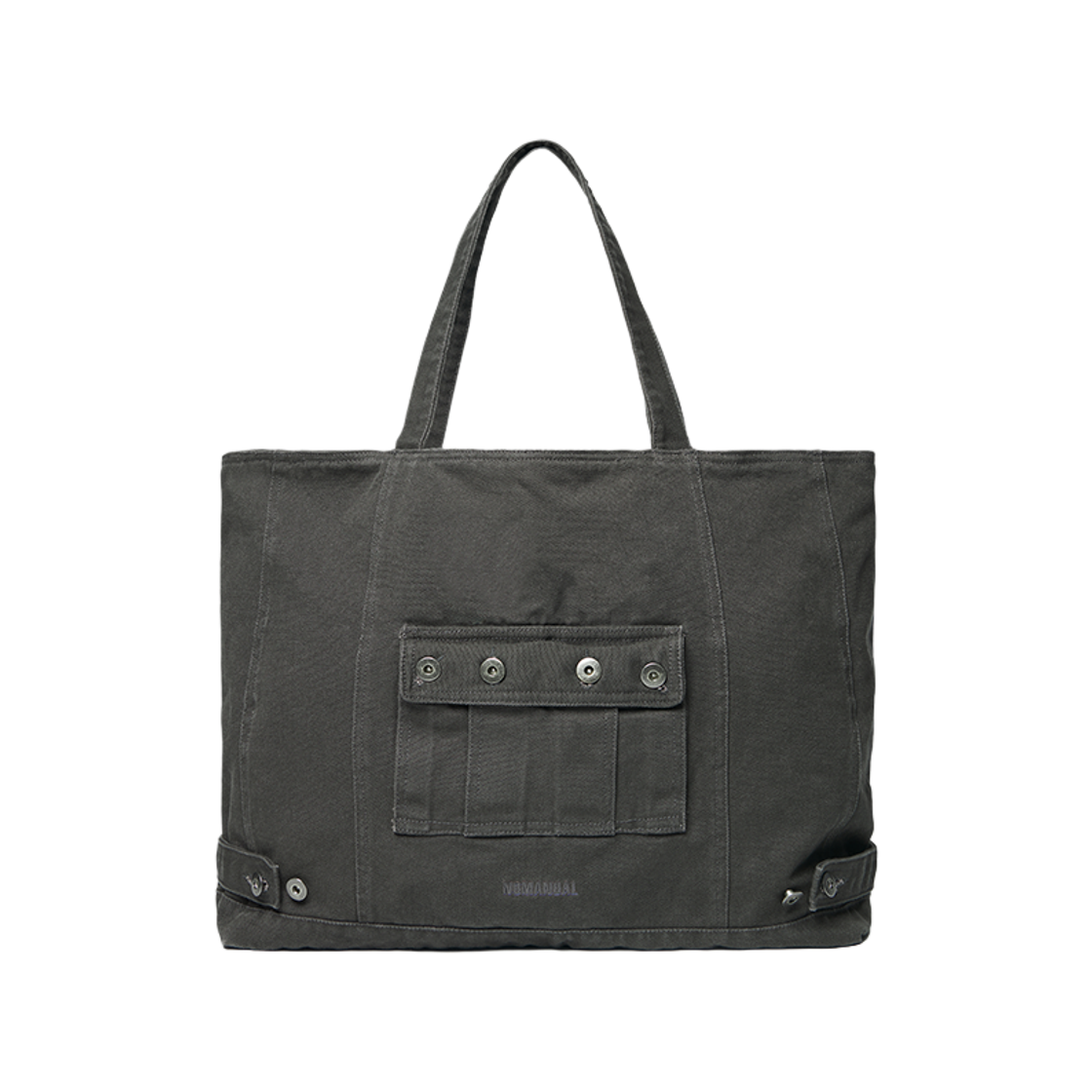 노매뉴얼 4R 포켓 토트 백 워시드 차콜(NOMANUAL 4R Pocket Tote Bag Washed Charcoal) - 1