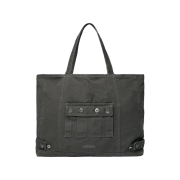 NOMANUAL 4R Pocket Tote Bag Washed Charcoal