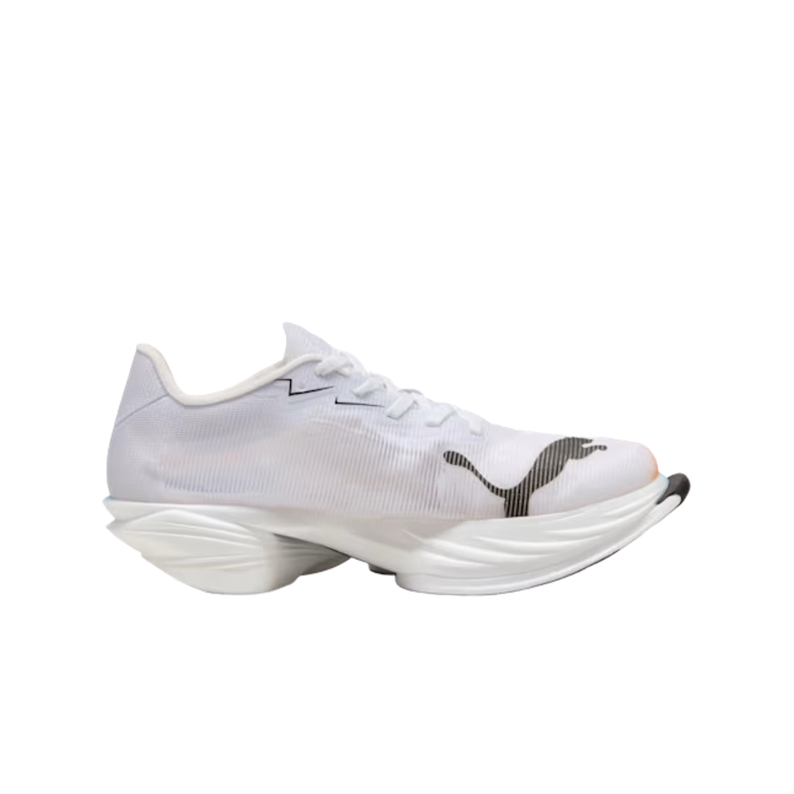 313419-01 (W) Puma Fast-R Nitroelite 3 Ekiden Puma White Heat Fire Puma Black