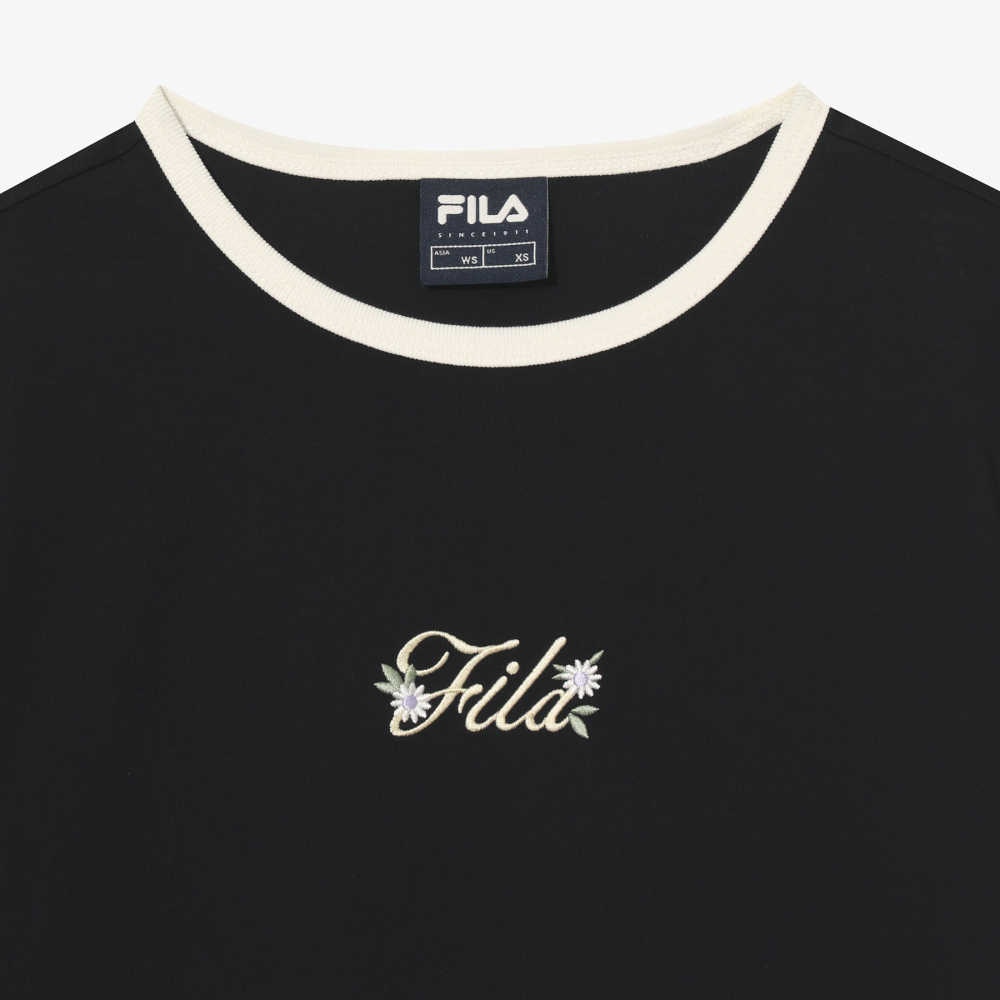 [6% 적립] 휠라 Coldwave+ 링거 변형로고 반팔티 블랙([6% 적립] FILA Coldwave+ Ringer Logo T-Shirt Black) - 3