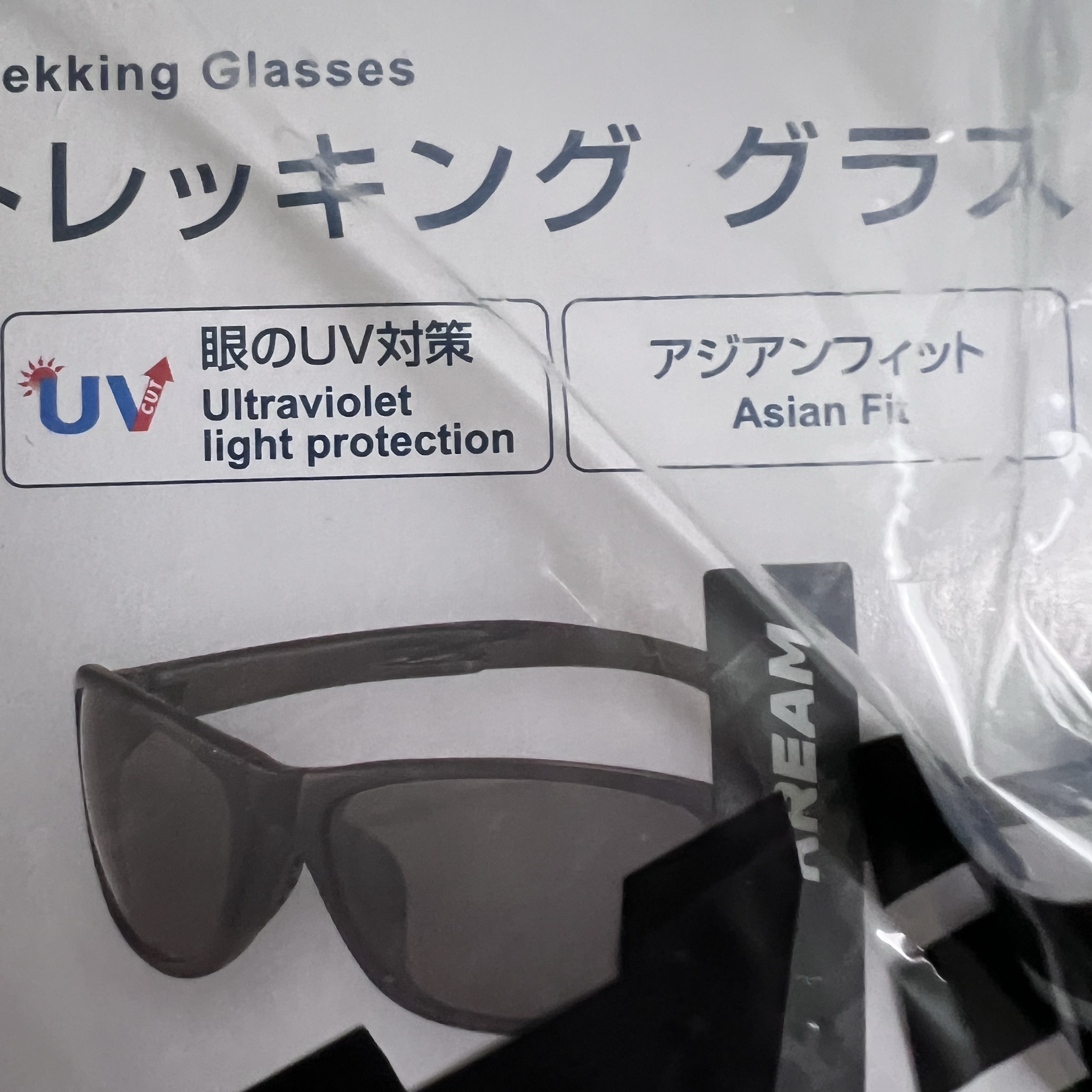 Montbell Trekking Glasses Black Grey 착용 스타일
