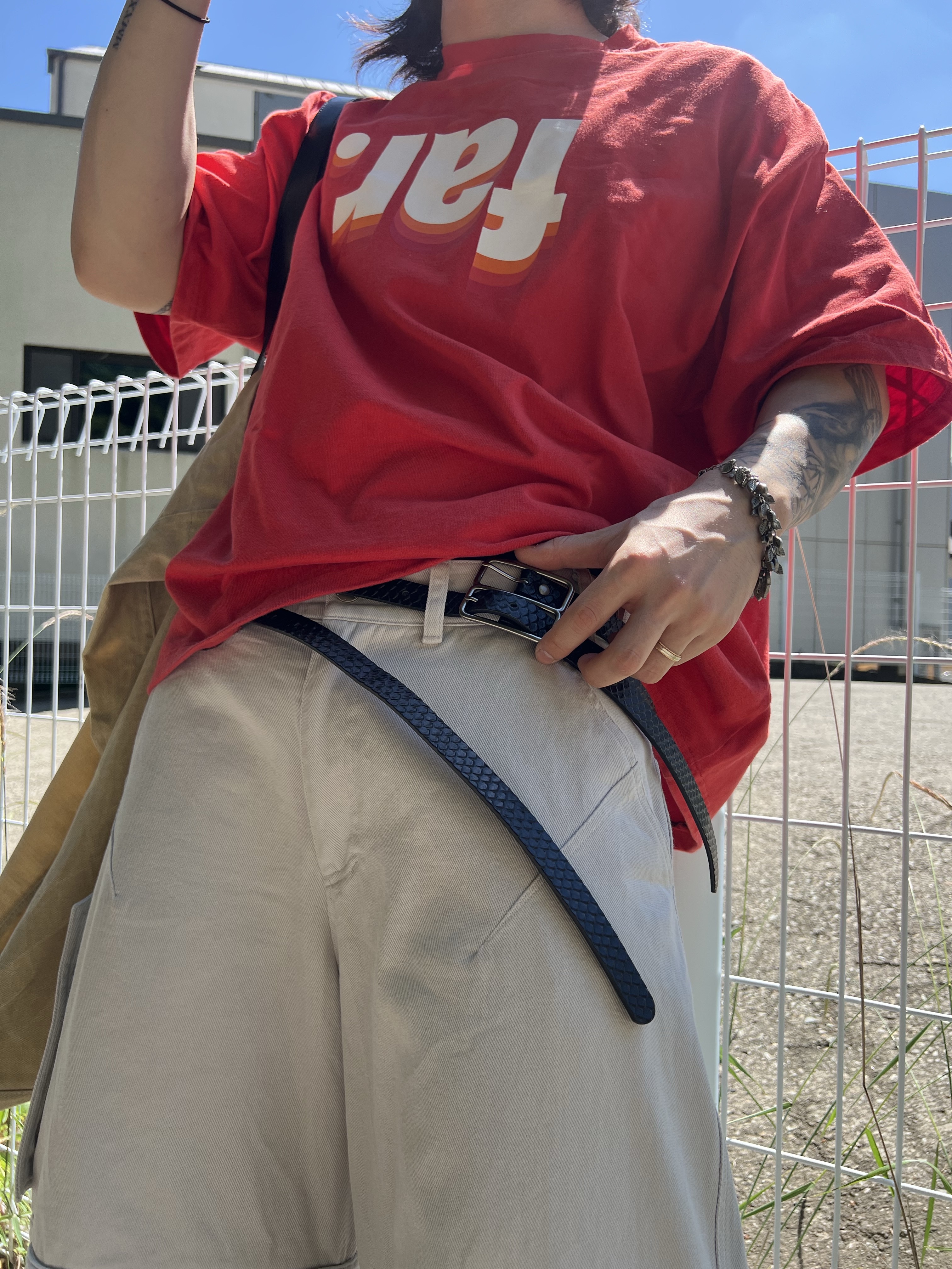 ALEXII Bandana Bear, Epr. Layer Double Strap Belt 착용 스타일 - 2