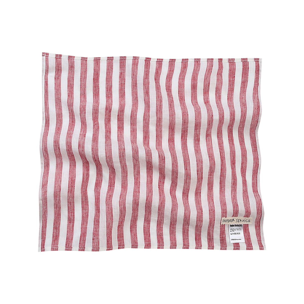아웃도어서비스 린넨 서비스 타월 - 레드 스트라이프(OS Linen Service Towel - Red Stripe) - 2
