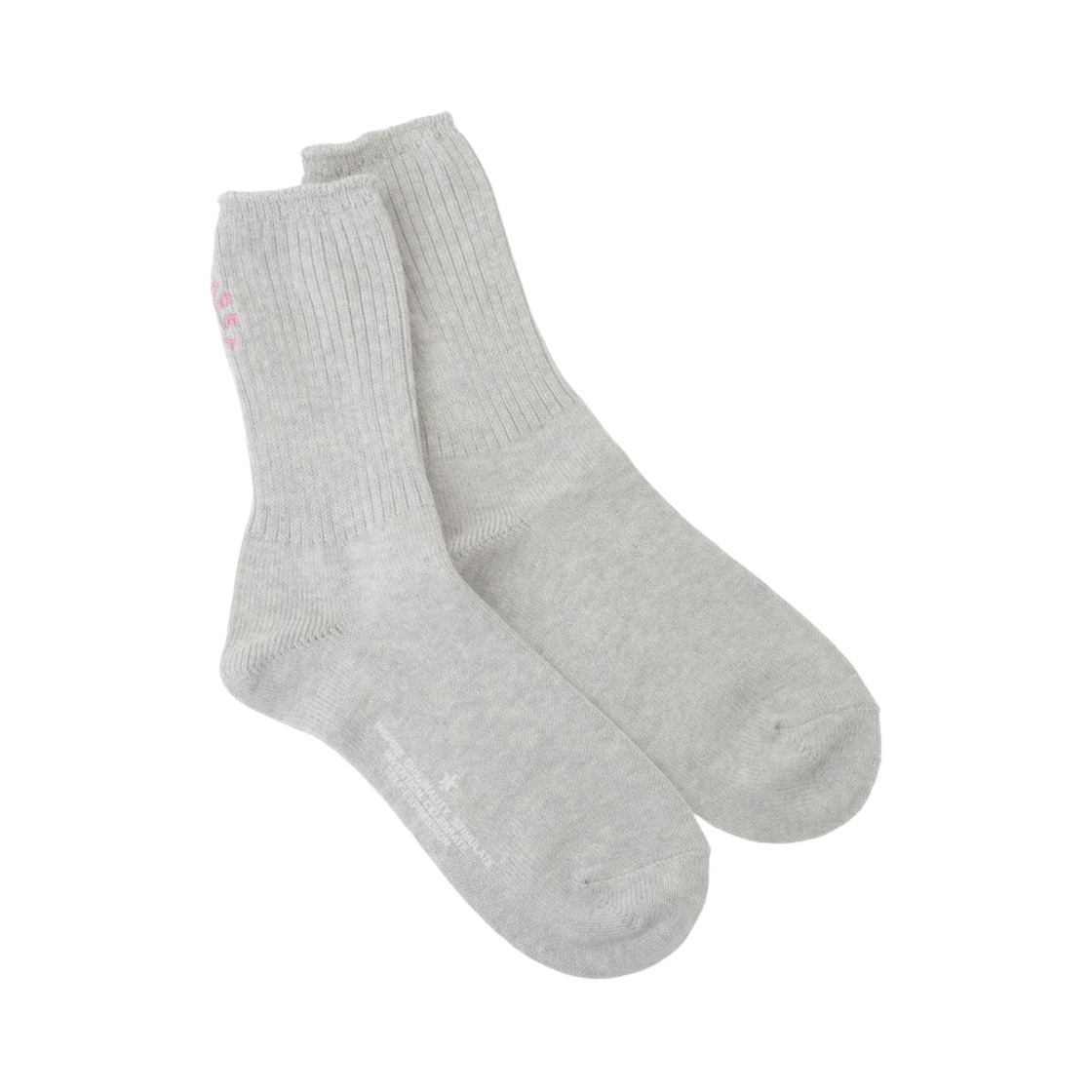 A2866PSC004 Converse Tokyo Circle Logo Rib Socks Light Gray